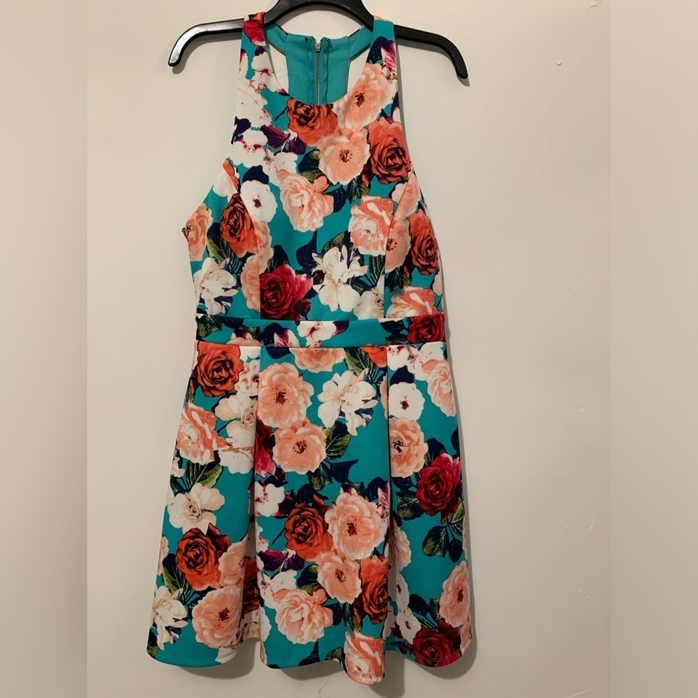 Jodi Kristopher Junior’s Floral Dress sz 15